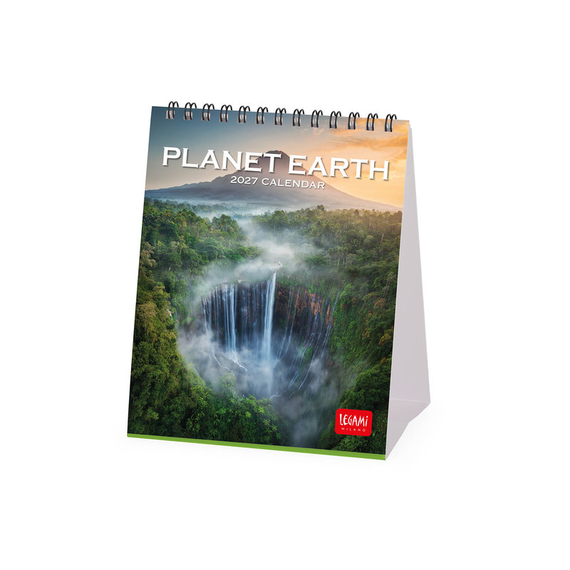 Ref. LEGCAL270126, Calendrier 2027 - Paysages - planète terre - 12x14,5 cm, marque LEGAMI