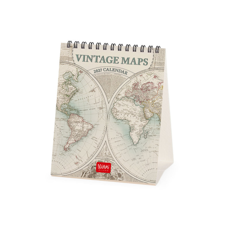 Ref. LEGCAL270145, Calendrier 2027 - Plans - cartes anciennes - 12x14,5 cm, marque LEGAMI