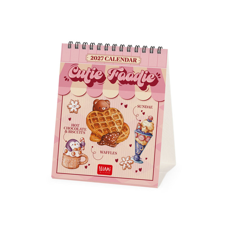 Ref. LEGCAL270148, Calendrier 2027 - Food & Drink - cutie foodie - 12x14,5 cm, marque LEGAMI