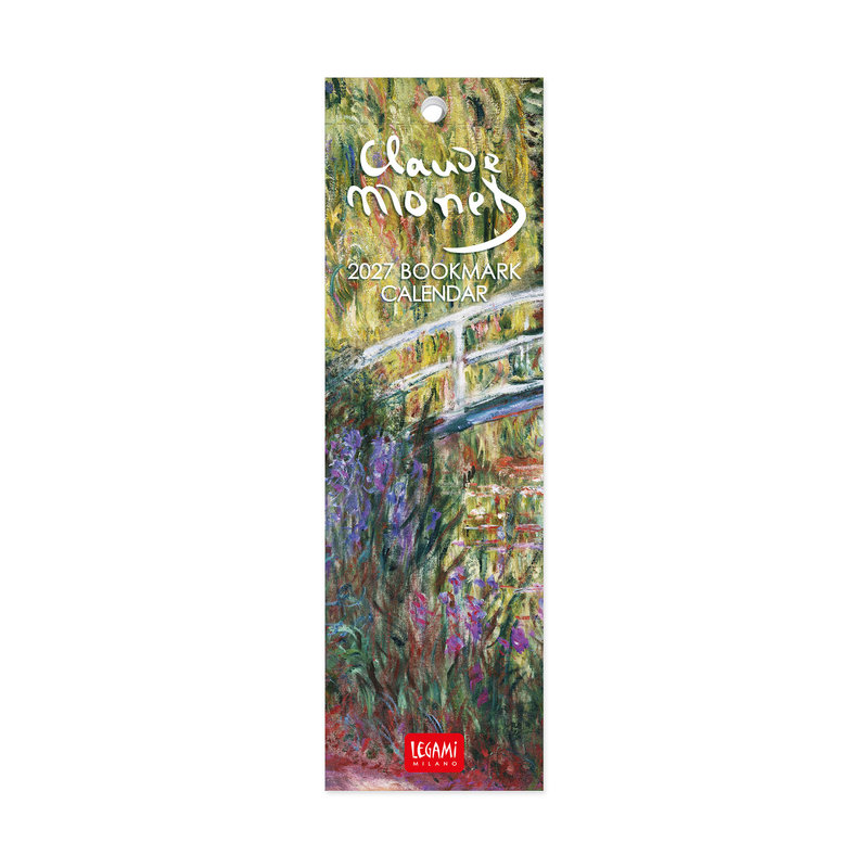 Ref. LEGCAL270162, Calendrier marque pages 2027 - Art - Claude Monet - 5,5x18 cm, marque LEGAMI