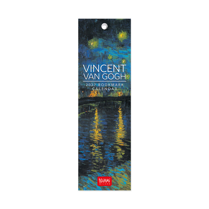Ref. LEGCAL270163, Calendrier marque pages 2027 - Art - Vincent Van Gogh 5,5x18, marque LEGAMI