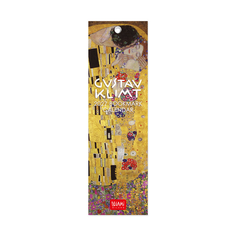 Ref. LEGCAL270164, Calendrier marque pages 2027 - Art - Gustav Klimt - 5,5x18 cm, marque LEGAMI