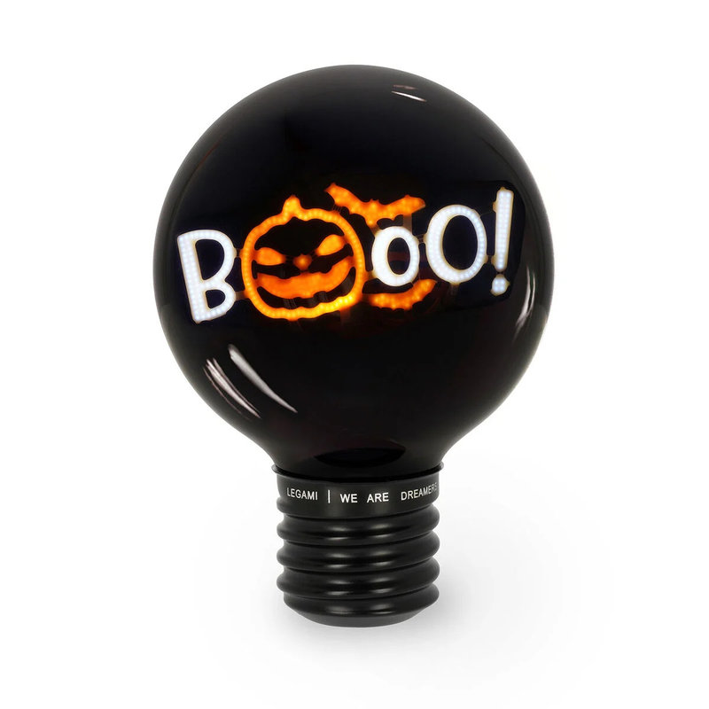 Ref. LEGCLB0022, LEGAMI HALLOWEEN - Lampe de table en forme d’ampoule Halloween 2026, Noir, marque LEGAMI