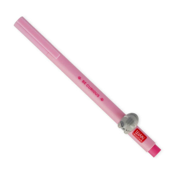 Ref. LEGCPP0002, LEGAMI - Stylo encre gel Lovely Friends chat, Rose, marque LEGAMI