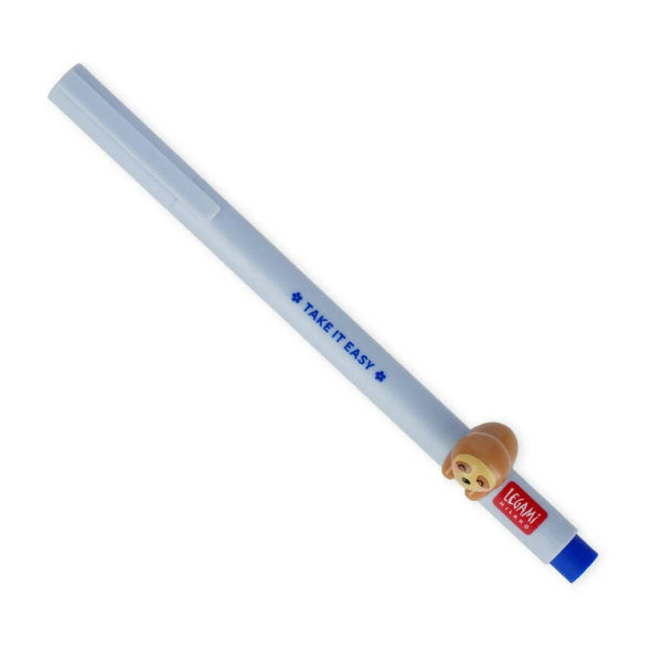 Ref. LEGCPP0005, LEGAMI - Stylo encre gel Lovely Friends paresseux, Bleu, marque LEGAMI