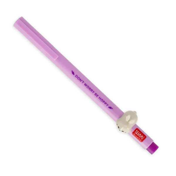 Ref. LEGCPP0009, LEGAMI - Stylo encre gel Lovely Friends lapin, Violet, marque LEGAMI