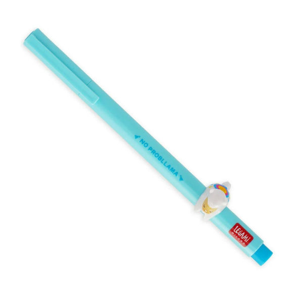 Ref. LEGCPP0010, LEGAMI - Stylo encre gel Lovely Friends lama, Bleu, marque LEGAMI