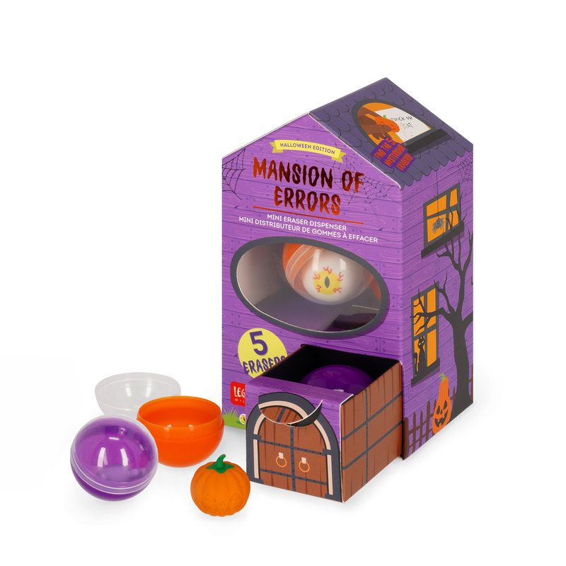 Ref. LEGED0001, LEGAMI HALLOWEEN - Mini distributeur de 5 gommes Halloween 2026, Assorties, marque LEGAMI