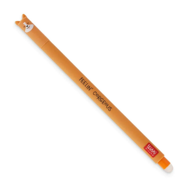 Image de  Stylo encre gel effaçable corgi 