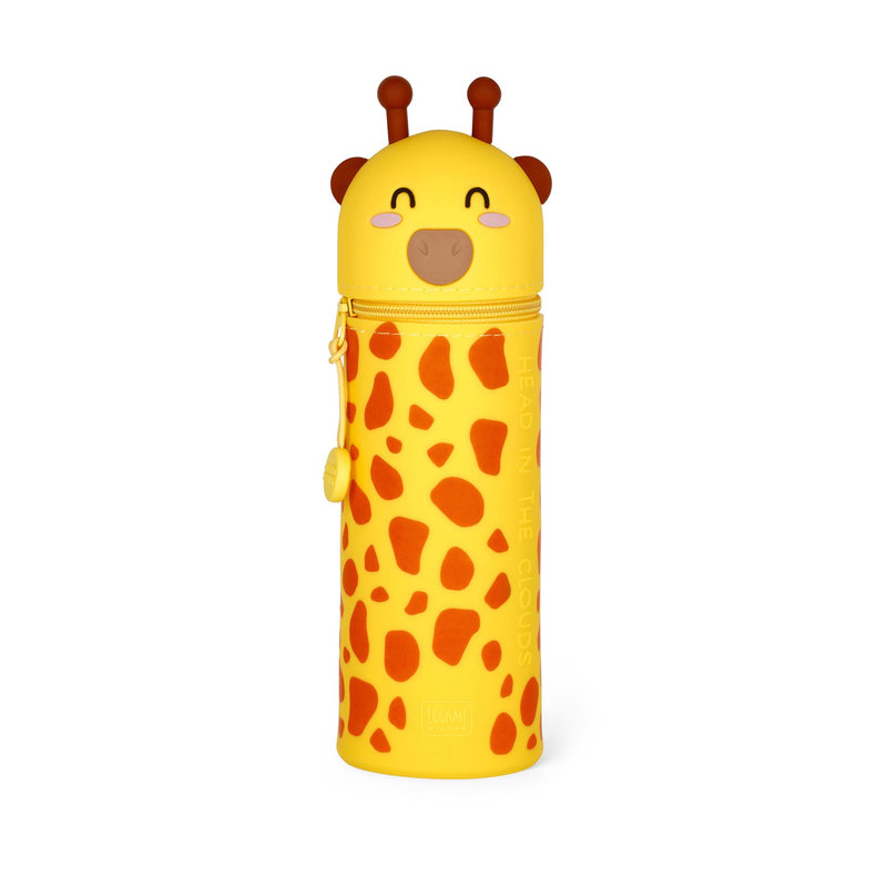 Image de  Fourre tout 2-in-1 silicone kawaii - girafe 