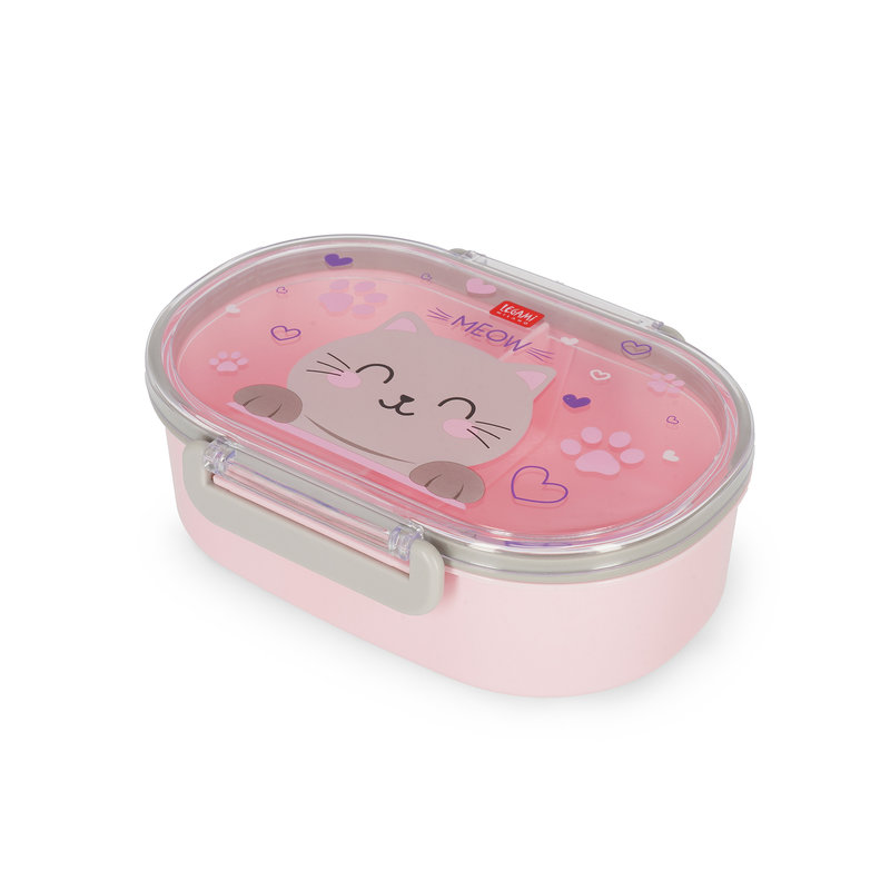 Image de  LEGAMI - Boîte à gouter Snack & Go chat 