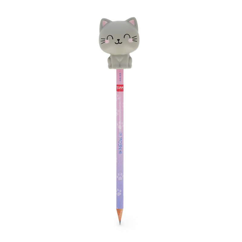 Ref. LEGPSQ0002, LEGAMI - Crayon à papier Squeezies chat, Assorties, marque LEGAMI