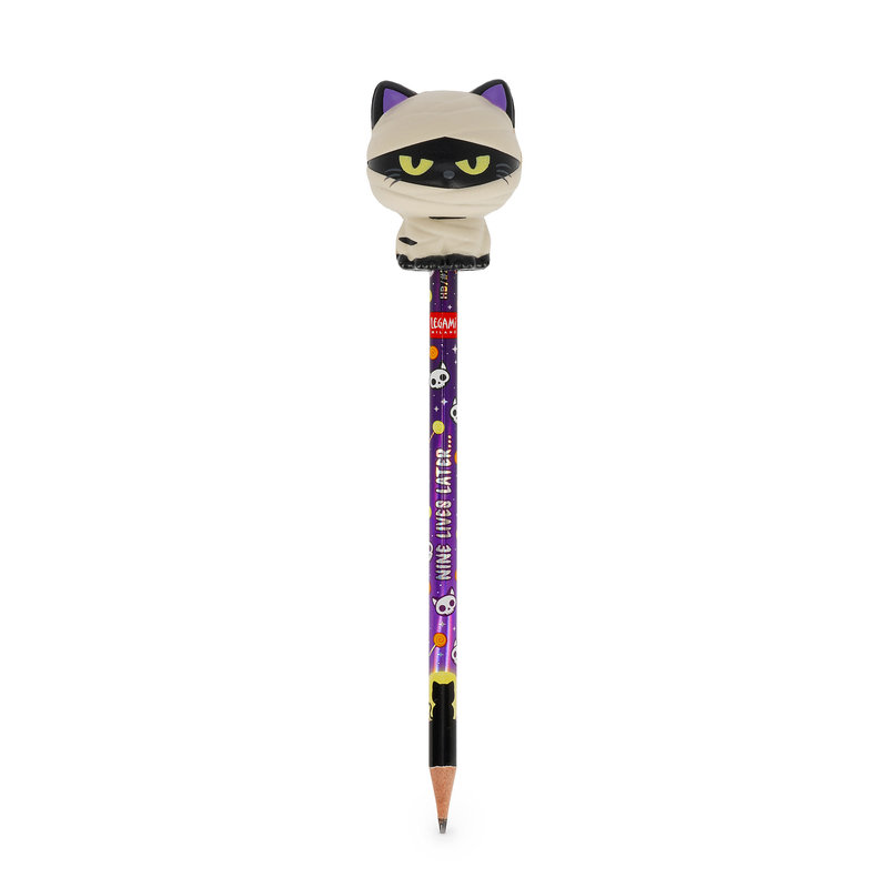 Ref. LEGPSQ0009, LEGAMI HALLOWEEN - Crayon à papier Squeezies Chat Momie, Noir, marque LEGAMI