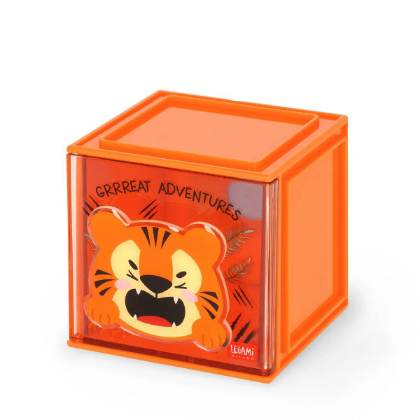 Image de  Organiseur modulable de bureau Cutie Cube tigre 