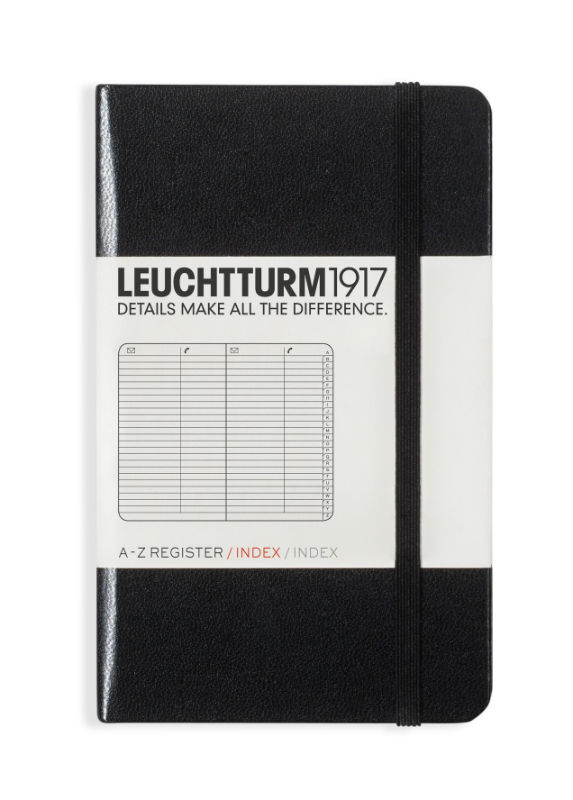 Image de  Répertoire Leuchtturm A6 noir 