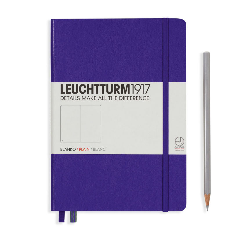 Image de  Carnet Leuchtturm rigide A5 uni violet 