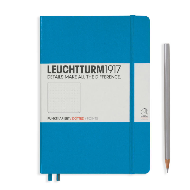 Image de  Carnet Leuchtturm rigide A5 pointillés azure 