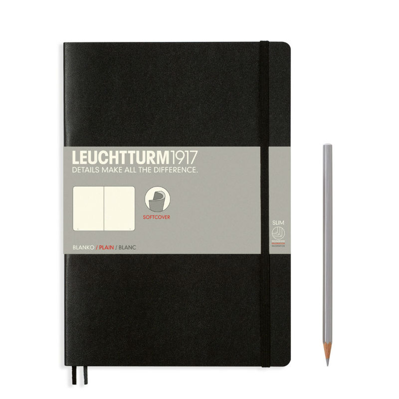 Image de  Carnet Leuchtturm souple B5 uni noir 
