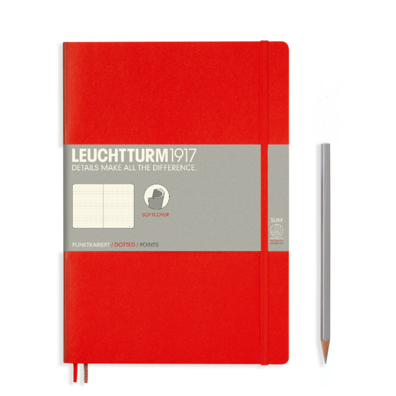 Image de  Carnet Leuchtturm souple B5 pointillés rouge 