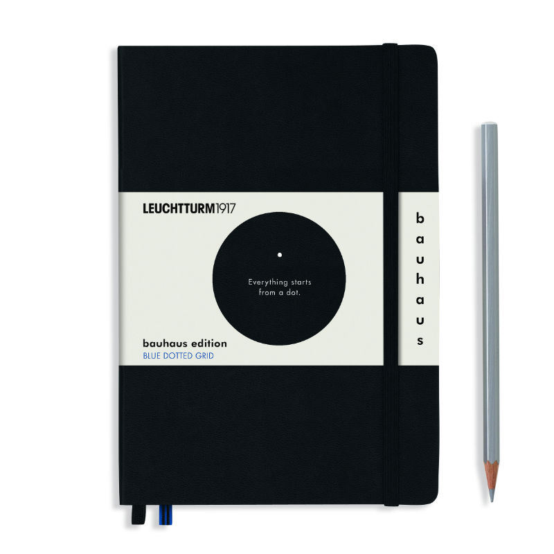Image de  Carnet Leuchtturm Bauhaus A5 pointillés noir 