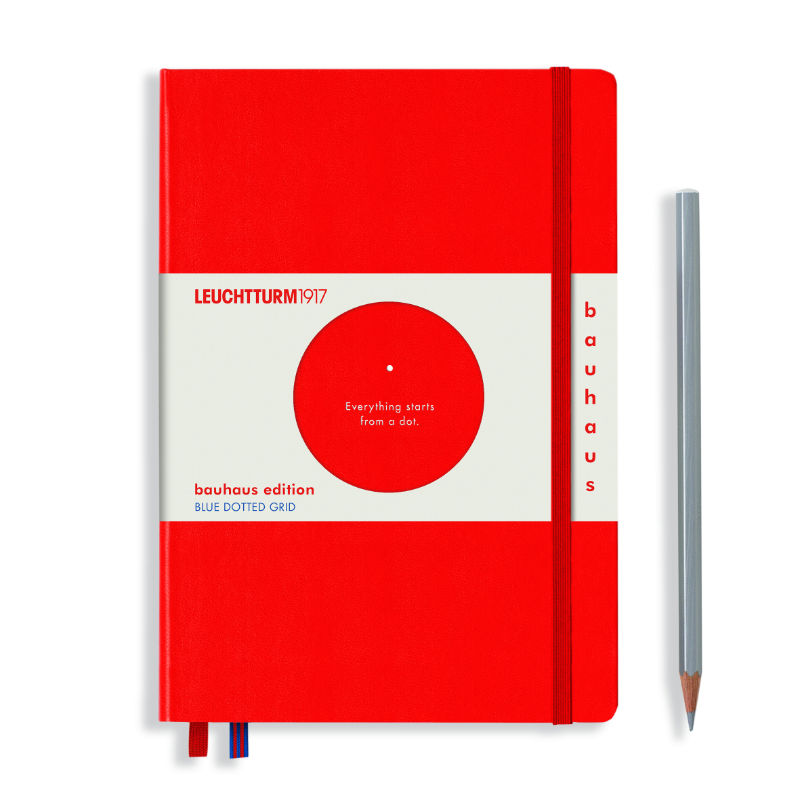 Image de  Carnet Leuchtturm Bauhaus A5 pointillés rouge 