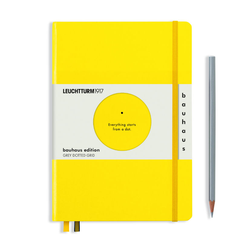 Image de  Carnet Leuchtturm Bauhaus A5 pointillés citron 