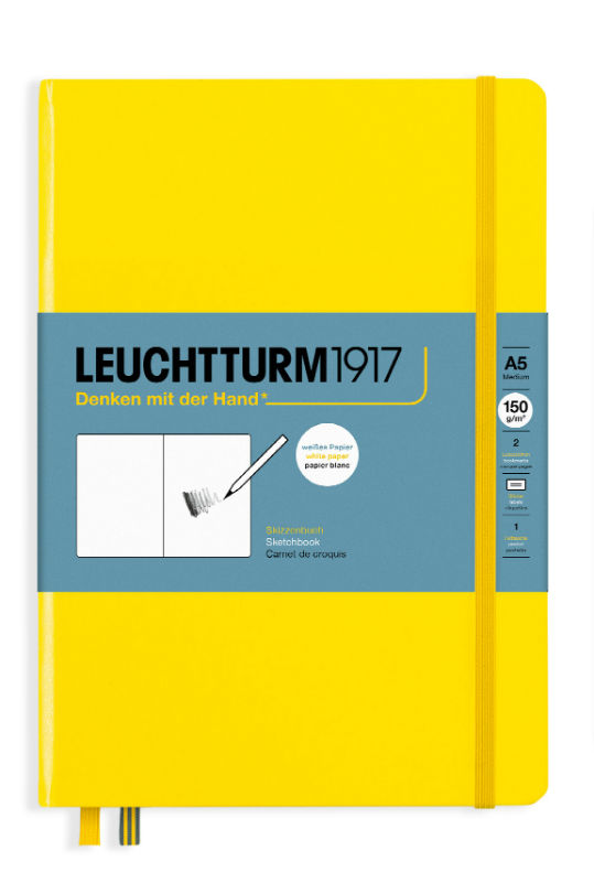 Image de  Carnet croquis Leuchtturm A5 uni citron 