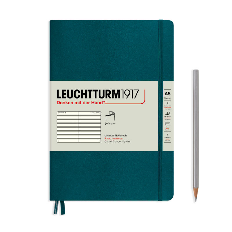 Image de  Carnet Leuchtturm souple A5 ligné caraïbe 