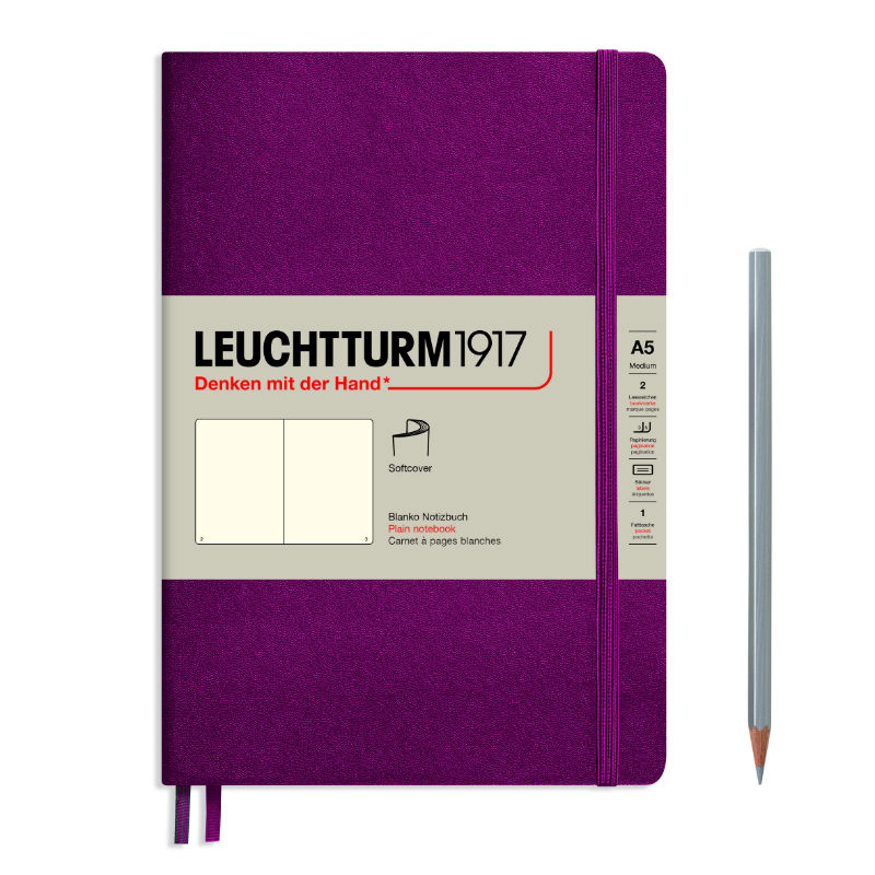 Image de  Carnet Leuchtturm souple A5 uni bordeaux 