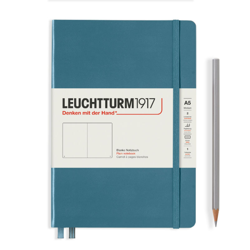 Image de  Carnet Leuchtturm rigide A5 uni stone 