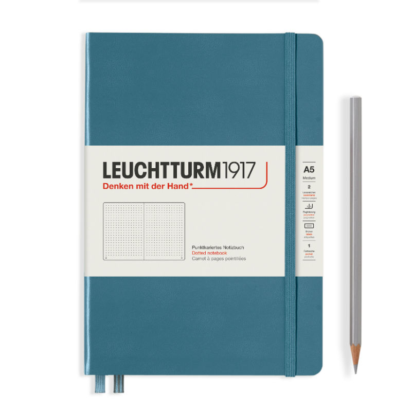 Image de  Carnet Leuchtturm rigide A5 pointillés stone 