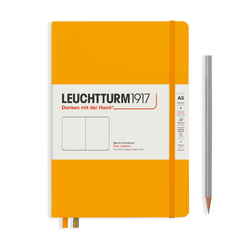 Image de  Carnet Leuchtturm rigide A5 uni rising sun 