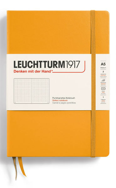 Image de  Carnet Leuchtturm rigide A5 pointillés rising sun 