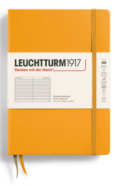 Image de  Carnet Leuchtturm rigide A5 ligné rising sun 