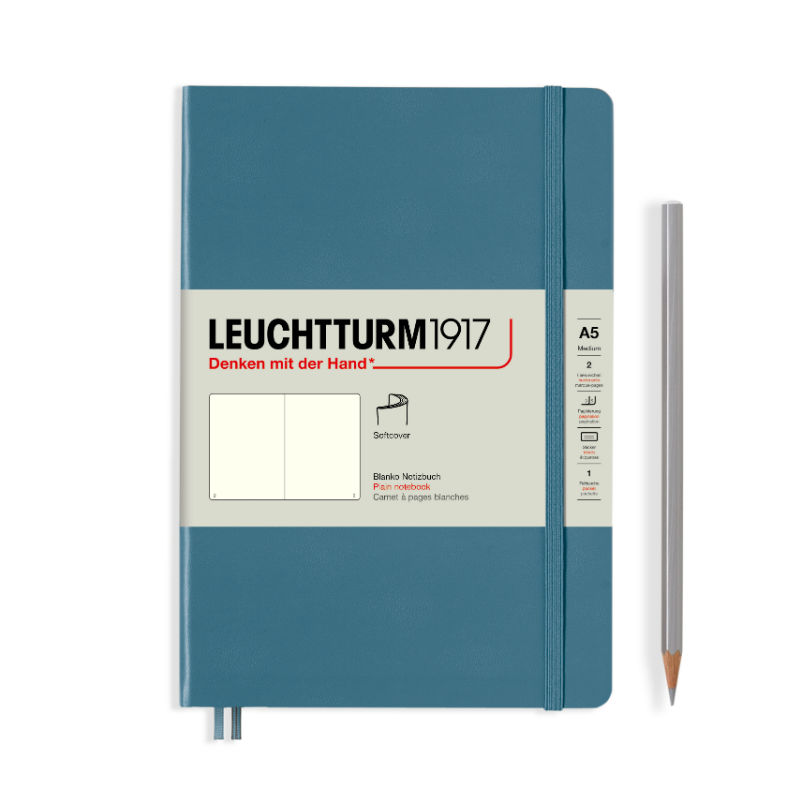Image de  Carnet Leuchtturm souple A5 uni stone 