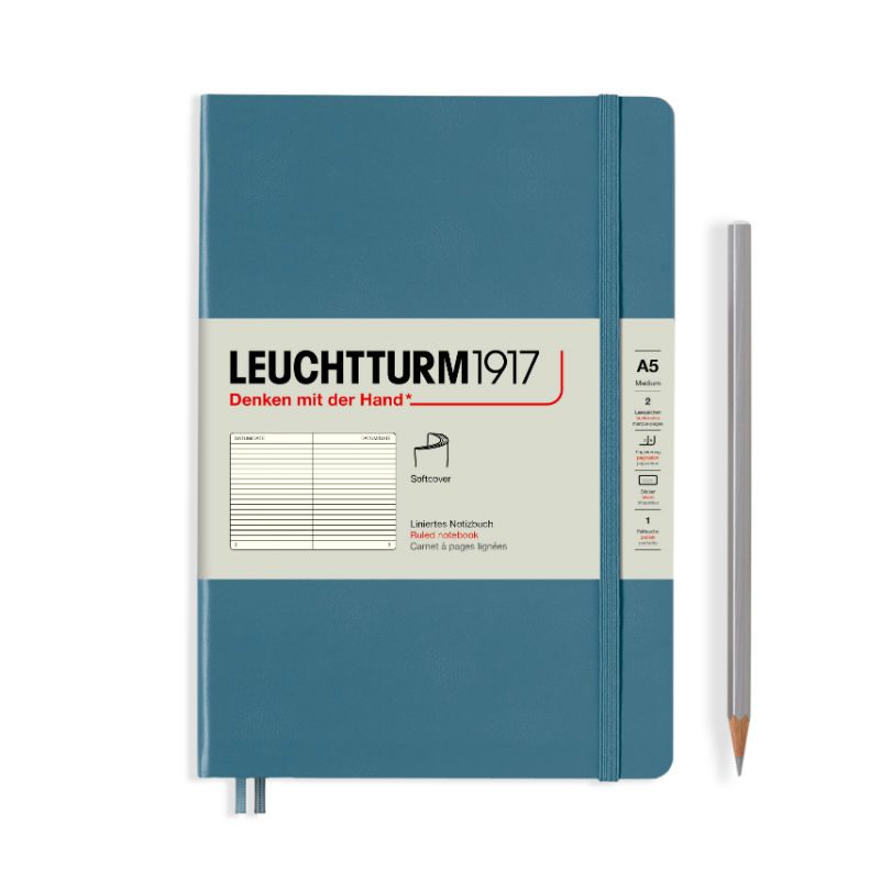 Image de  Carnet Leuchtturm souple A5 ligné stone 