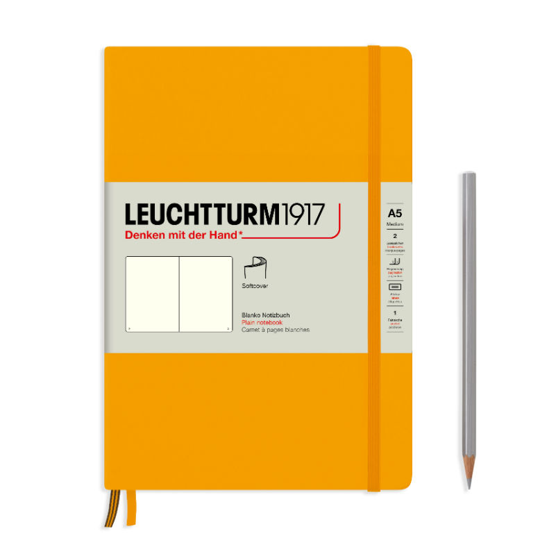 Image de  Carnet Leuchtturm souple A5 uni rising sun 