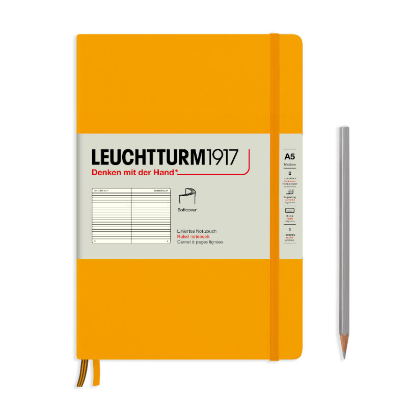 Image de  Carnet Leuchtturm souple A5 ligné rising sun 