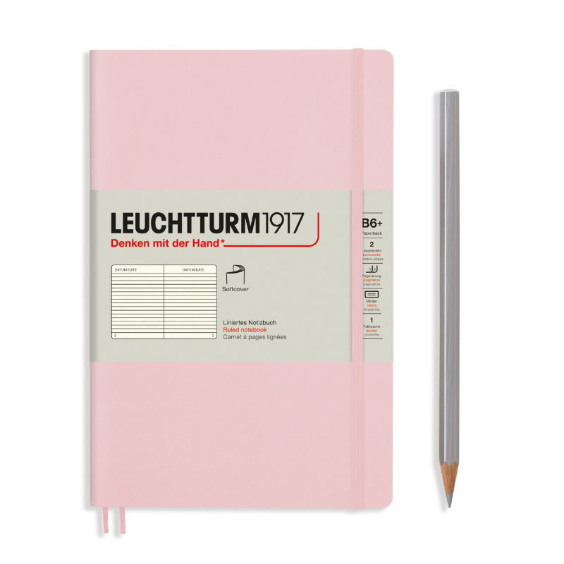Image de  Carnet Leuchtturm souple B6+ ligné powder 