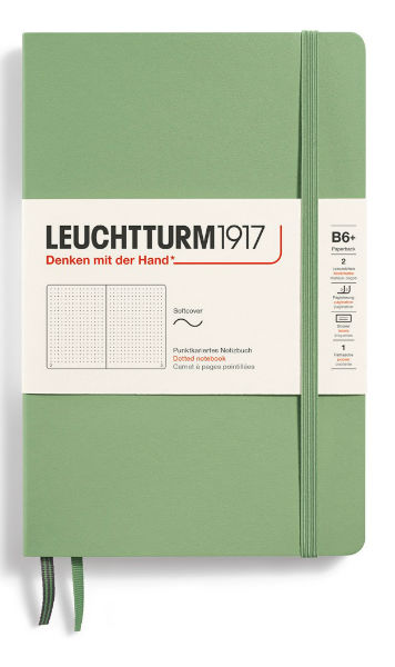 Image de  Carnet Leuchtturm souple B6+ pointillés sauge 