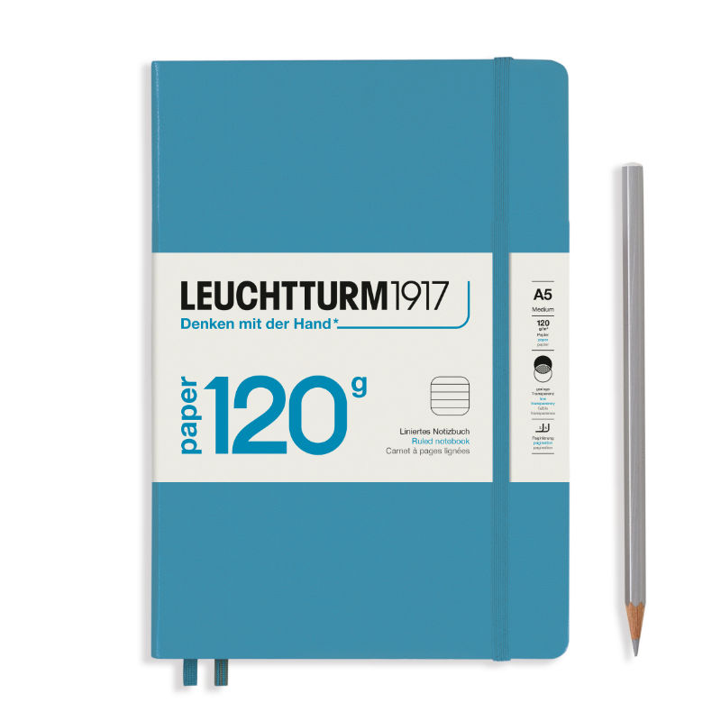 Image de  Carnet Leuchtturm ED 120gr A5 ligné bleu nordique 