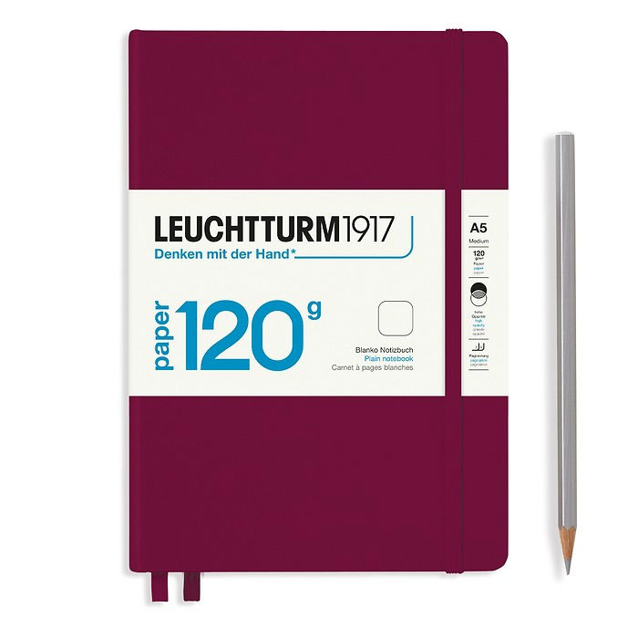 Image de  Carnet Leuchtturm ED 120gr A5 uni bordeaux 