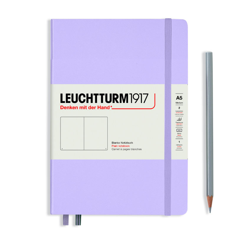 Image de  Carnet Leuchtturm rigide A5 uni lila 