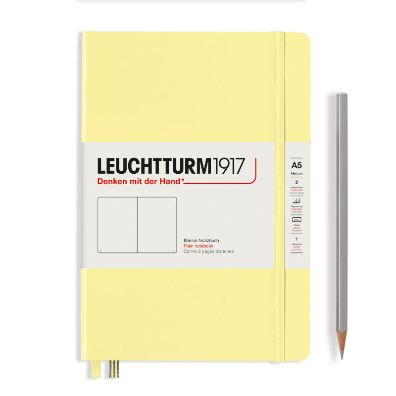 Image de  Carnet Leuchtturm rigide A5 uni vanille 