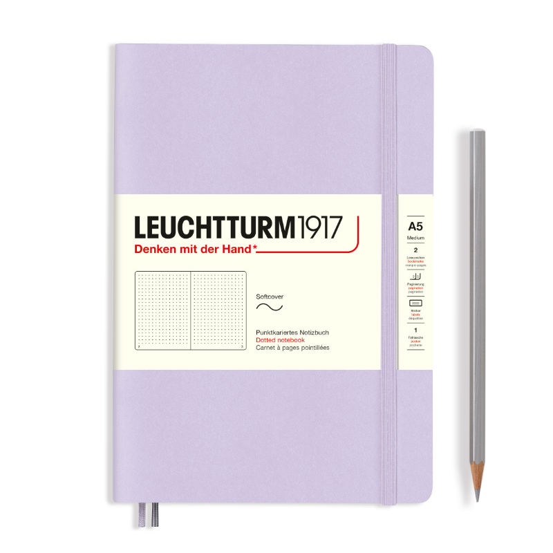 Image de  Carnet Leuchtturm souple A5 pointillés lila 