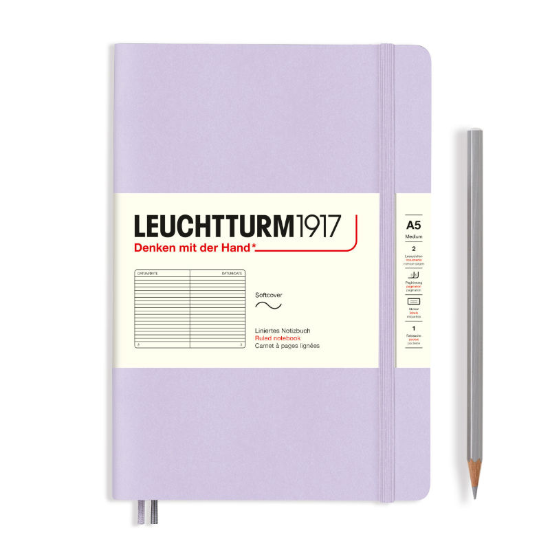 Image de  Carnet Leuchtturm souple A5 ligné lila 
