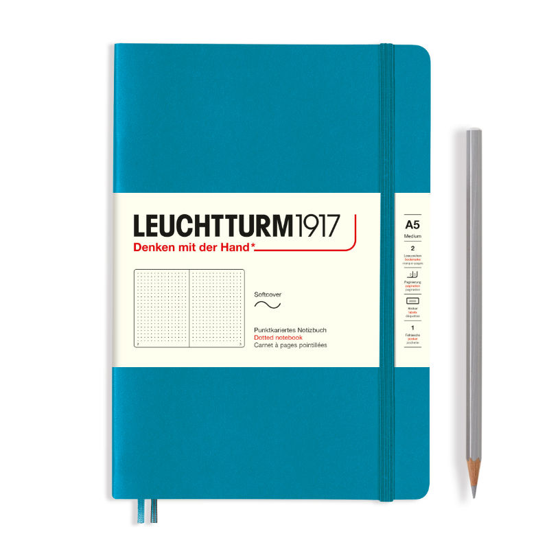 Image de  Carnet Leuchtturm souple A5 pointillés océan 
