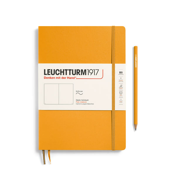 Image de  Carnet Leuchtturm souple B5 uni rising sun 