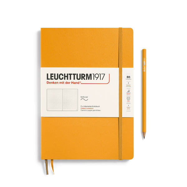 Image de  Carnet Leuchtturm souple B5 pointillés rising sun 