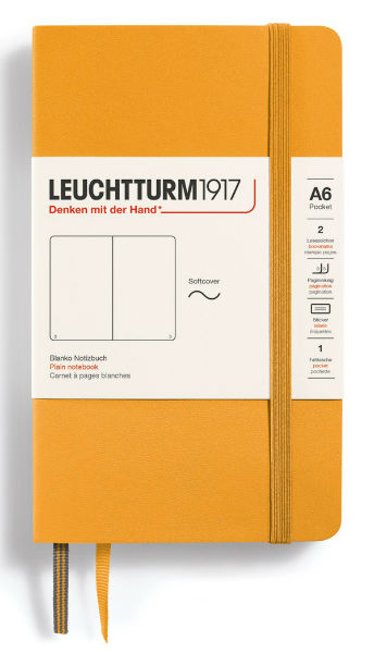 Image de  Carnet Leuchtturm souple A6 uni rising sun 